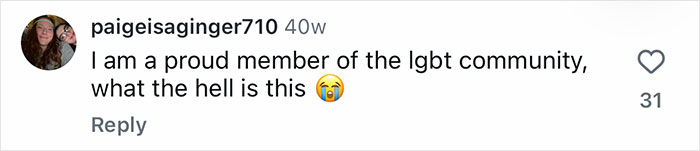 Instagram comment from a proud LGBT community member expressing confusion about Nebulasexual, 31 likes. Instagram comment from a proud LGBT community member expressing confusion about Nebulasexual, 31 likes.