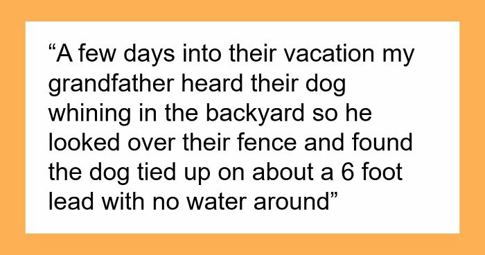 Elderly Guy Calls Animal Control To Save Neighbor’s Neglected Dog, Takes Heat From The Livid Owner