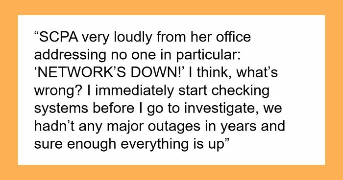 IT Worker Takes Down Buffoon Accountant With Clever Plan, Says “Network’s Down” Right Back At Her