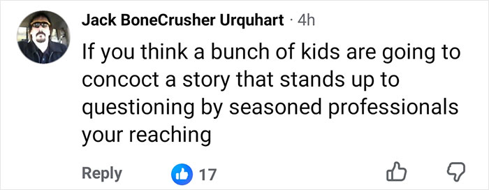 A comment on the Nolan Wells scandalous case: Kids won't concoct a story that stands up to seasoned professionals. A comment on the Nolan Wells scandalous case: Kids won't concoct a story that stands up to seasoned professionals.