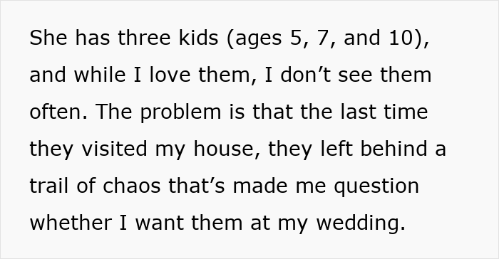 Bride Refuses To Gamble With Her Wedding After Sister Fails To Parent Her Wild Children: “Kids Will Be Kids” Bride Refuses To Gamble With Her Wedding After Sister Fails To Parent Her Wild Children: “Kids Will Be Kids”