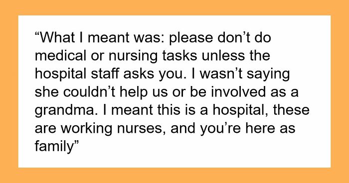 Guy Finally Tells His Nurse Mother To Back Off During DIL’s Labor, She Completely Loses It
