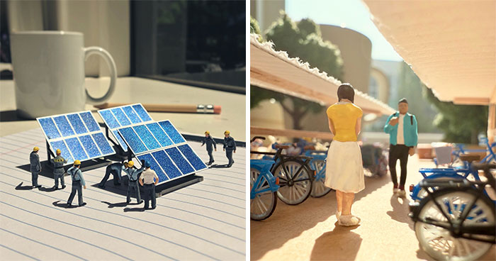 Artist Derrick Lin Turns His Office Desk Into Intricate Diorama Sets (36 New Pics)