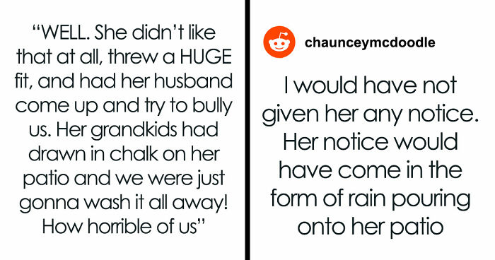 Neighbors Choose War Over Woman’s Upcoming Porch Cleaning, Her Petty Revenge Makes Them Regret It