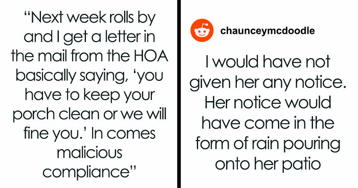Neighbors Choose War Over Woman’s Upcoming Porch Cleaning, Her Petty Revenge Makes Them Regret It