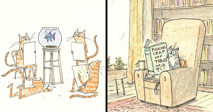 Delightfully Weird Cat Comics By This Artist That Perfectly Capture Why Felines Rule The Internet (43 Pics)