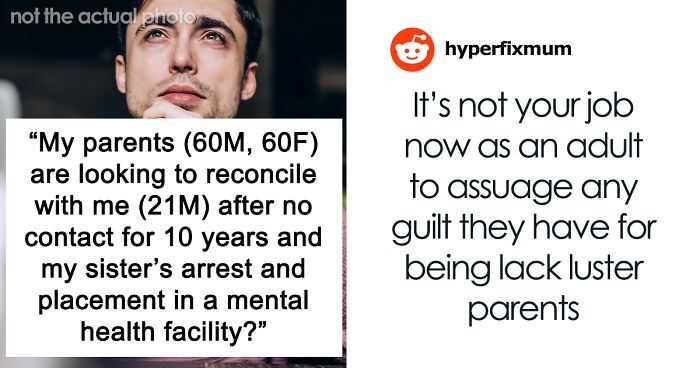 Guy Can’t Believe Parents Want To Reconcile After They Ignored His Sister’s Mental Health To Dangerous Levels
