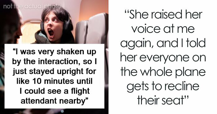 Woman Physically Stops Stranger From Reclining On An Overnight Flight, Throws A Tantrum