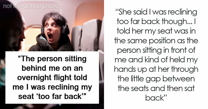 Woman Physically Stops Stranger From Reclining On An Overnight Flight, Throws A Tantrum