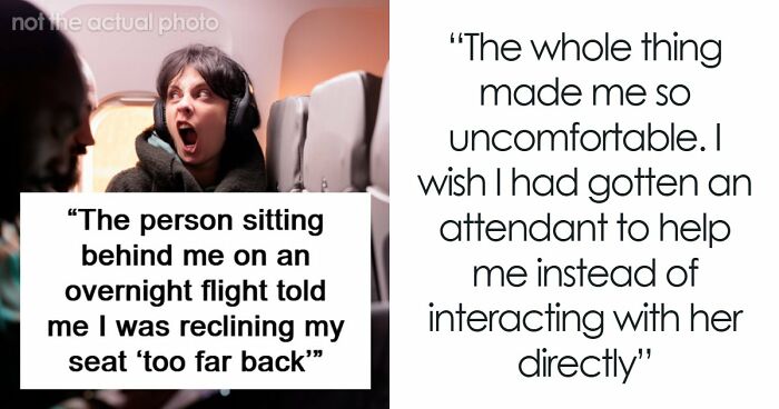 Woman Physically Stops Stranger From Reclining On An Overnight Flight, Throws A Tantrum