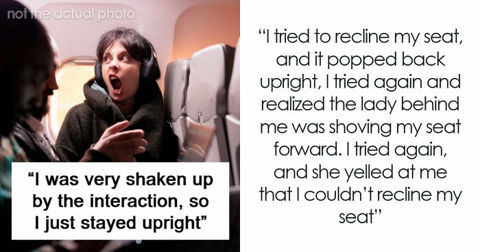 Woman Physically Stops Stranger From Reclining On An Overnight Flight, Throws A Tantrum