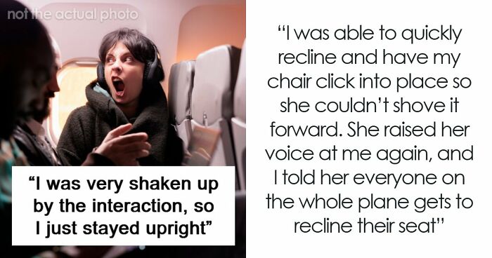 Woman Physically Stops Stranger From Reclining On An Overnight Flight, Throws A Tantrum