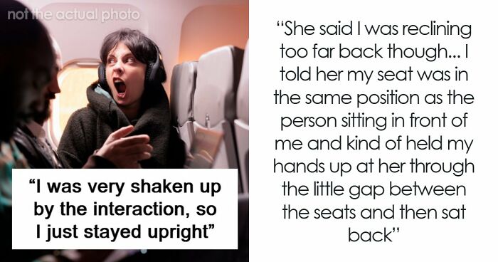 Woman Physically Stops Stranger From Reclining On An Overnight Flight, Throws A Tantrum