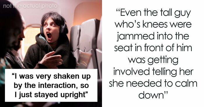 Woman Physically Stops Stranger From Reclining On An Overnight Flight, Throws A Tantrum