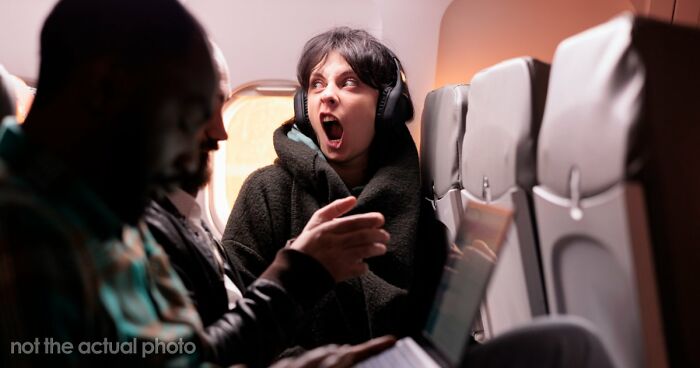 Woman Physically Stops Stranger From Reclining On An Overnight Flight, Throws A Tantrum