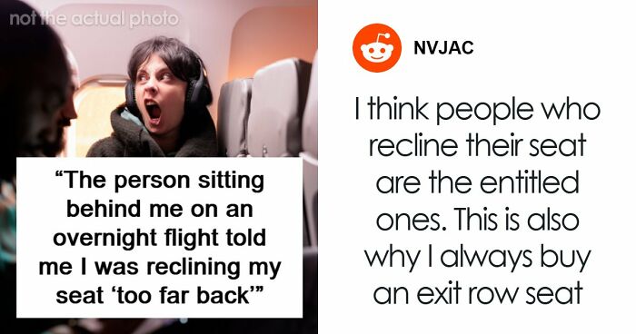 Woman Physically Stops Stranger From Reclining On An Overnight Flight, Throws A Tantrum