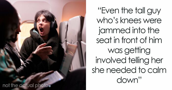 Woman Physically Stops Stranger From Reclining On An Overnight Flight, Throws A Tantrum