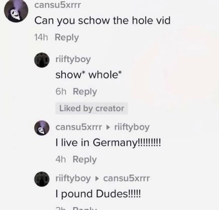 A screenshot of a social media conversation where people are correcting someone online's spelling errors.