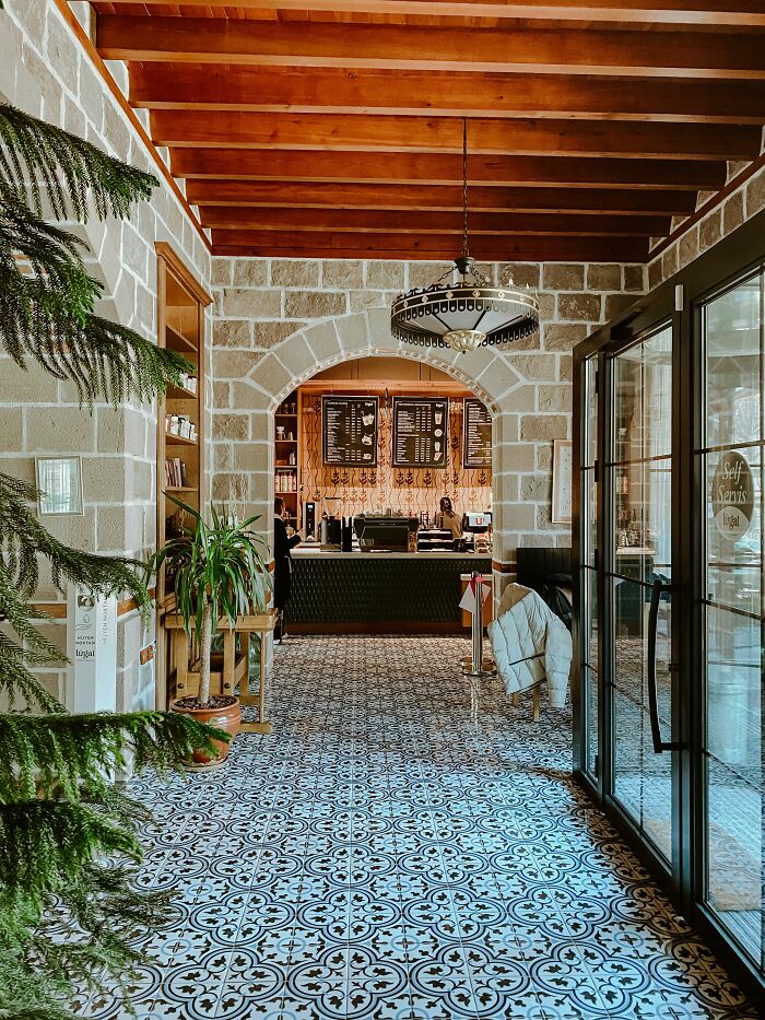 A beautiful coffee shop interior, a perfect office story setting for a final day at work.