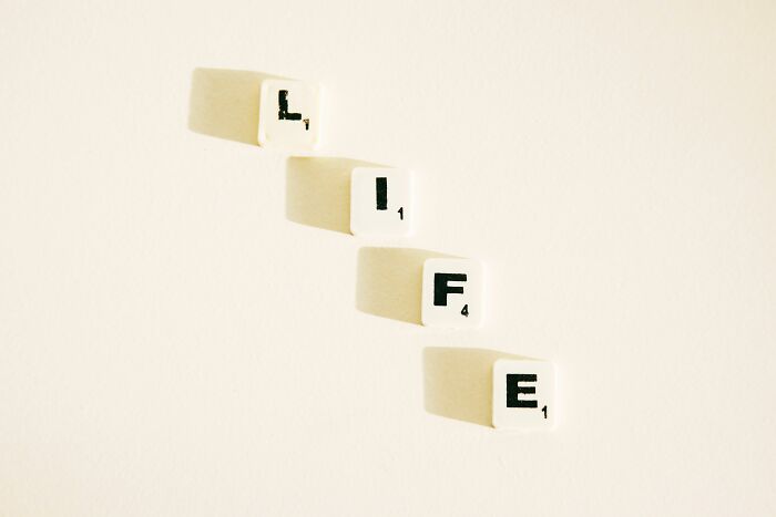 Scrabble tiles spelling LIFE, perfect for a general knowledge trivia questions quiz with four-letter answers. Scrabble tiles spelling LIFE, perfect for a general knowledge trivia questions quiz with four-letter answers.