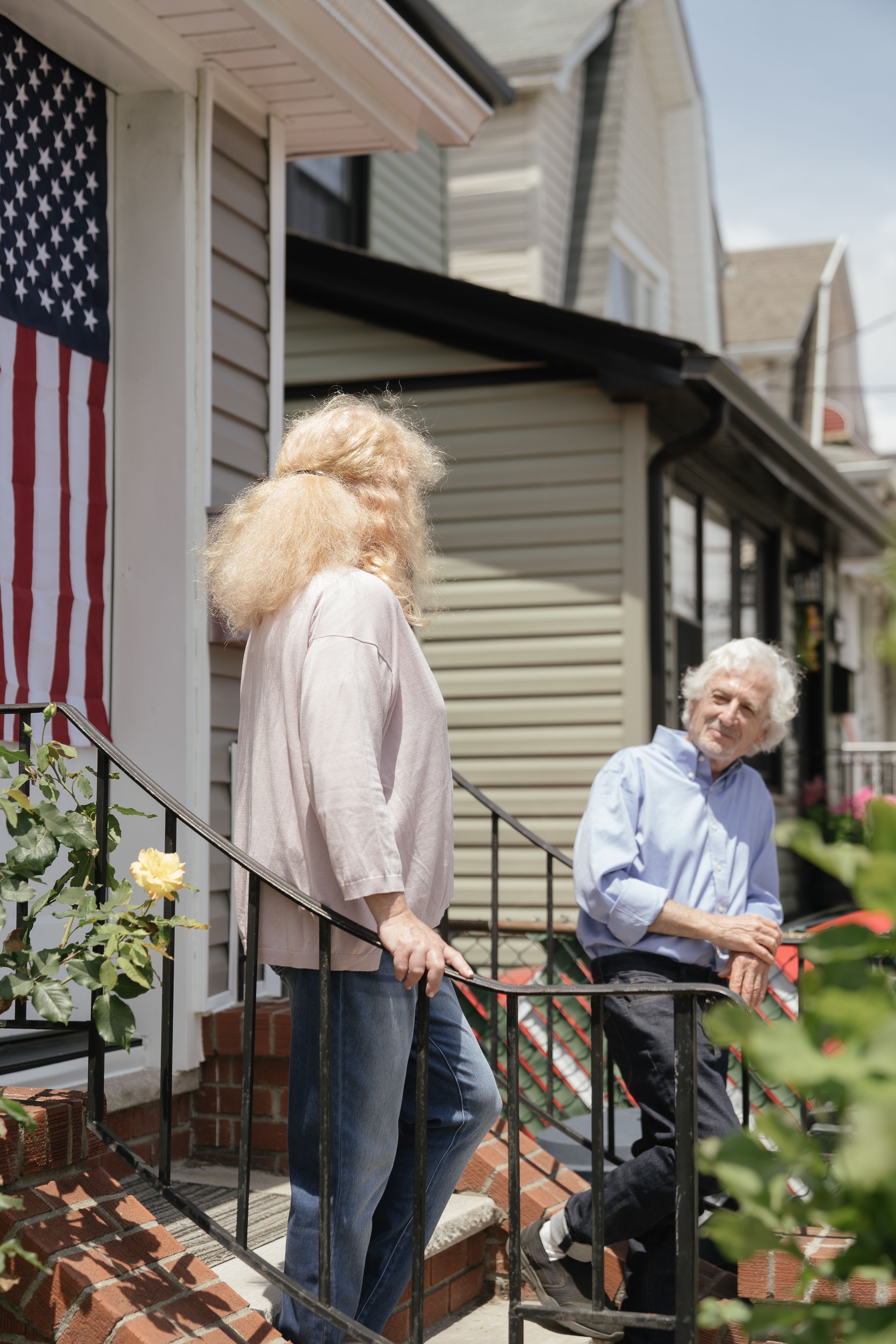 Aunt demanding housing from a man, showing up unannounced.