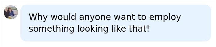 A comment questioning why anyone would employ someone looking like the Black Alien, addressing his career impact. A comment questioning why anyone would employ someone looking like the Black Alien, addressing his career impact.