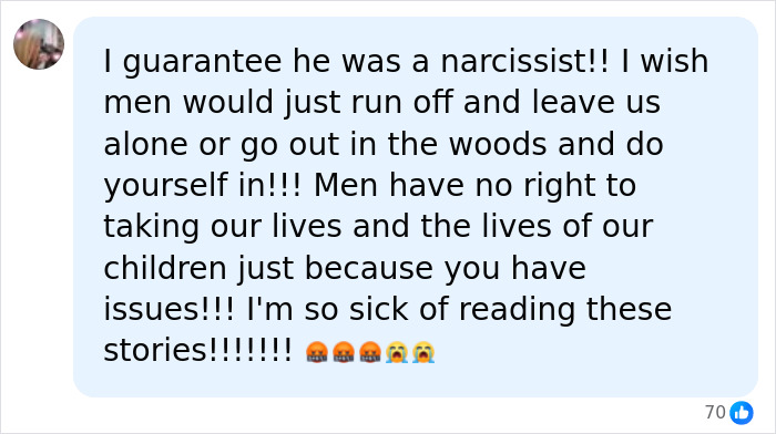 Reddit post expressing outrage and frustration about men taking lives. Michigan Man takes lives of entire family.