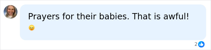 Influencer's 911 call: A social media comment expressing prayers for the babies involved in the tragic event.