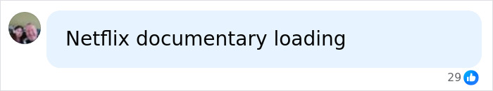 A social media message bubble states Netflix documentary loading. The image relates to a Michigan man family tragedy and Reddit posts.