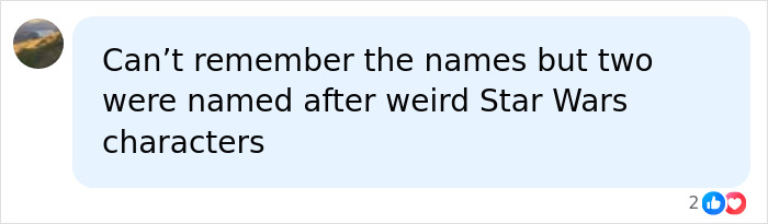 A social media comment discussing students and their names, specifically Star Wars characters, as teachers spot red flag students.