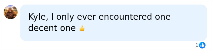 A social media comment discussing a student named Kyle and teachers spotting red flag students by their names.