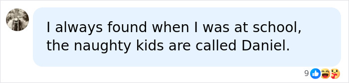 A teacher shares a humorous observation about red flag students named Daniel in school.