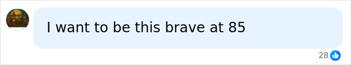 A social media comment saying I want to be this brave at 85 about a Hollywood star joining an adult content platform. A social media comment saying I want to be this brave at 85 about a Hollywood star joining an adult content platform.