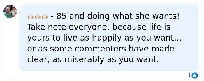 A comment on an adult content platform post about a Hollywood Star who joined the platform at 85. A comment on an adult content platform post about a Hollywood Star who joined the platform at 85.
