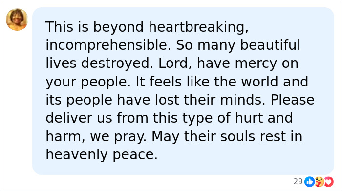 A Reddit post expressing heartbreak and incomprehension, mentioning beautiful lives destroyed, tied to Reddit posts. A Reddit post expressing heartbreak and incomprehension, mentioning beautiful lives destroyed, tied to Reddit posts.