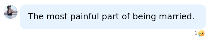 A social media comment calling the situation, like a billionaire divorce, the most painful part of being married. A social media comment calling the situation, like a billionaire divorce, the most painful part of being married.