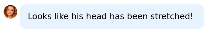 A fan's social media comment expressing surprise at the Hollywood star's unrecognizable look, stating his head looks stretched. A fan's social media comment expressing surprise at the Hollywood star's unrecognizable look, stating his head looks stretched.