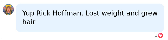 A social media comment from a fan about a Hollywood star's unrecognizable new look, mentioning weight loss and hair growth. A social media comment from a fan about a Hollywood star's unrecognizable new look, mentioning weight loss and hair growth.
