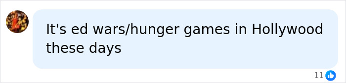Social media comment on Olivia Wilde's dramatically slimmer frame, comparing Hollywood to 'ed wars/hunger games' and expressing concern. Social media comment on Olivia Wilde's dramatically slimmer frame, comparing Hollywood to 'ed wars/hunger games' and expressing concern.