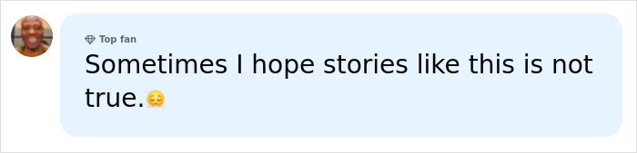 A comment bubble saying, Sometimes I hope stories like this is not true. with a sad face, regarding a marshmallow accident.