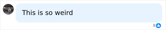 A social media comment reading: This is so weird, commenting on the father-son adult content creators. A social media comment reading: This is so weird, commenting on the father-son adult content creators.