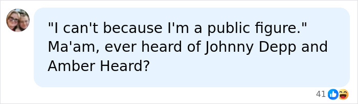 A text message discussing public figures and horrifying claims, mentioning Johnny Depp and Amber Heard. A text message discussing public figures and horrifying claims, mentioning Johnny Depp and Amber Heard.