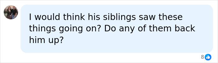 A social media comment asking if Kate Gosselin's son Collin's siblings backed up his childhood claims. A social media comment asking if Kate Gosselin's son Collin's siblings backed up his childhood claims.