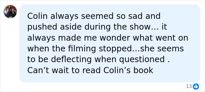 A social media comment speculating about Kate Gosselin's son Collin's childhood claims and her response. A social media comment speculating about Kate Gosselin's son Collin's childhood claims and her response.