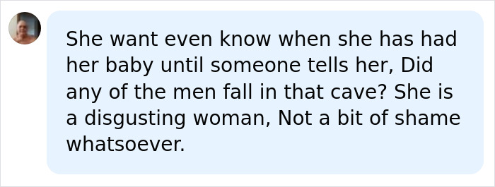 A detailed social media comment about Bonnie Blue's baby shower scandal, mentioning her baby and the men involved. A detailed social media comment about Bonnie Blue's baby shower scandal, mentioning her baby and the men involved.