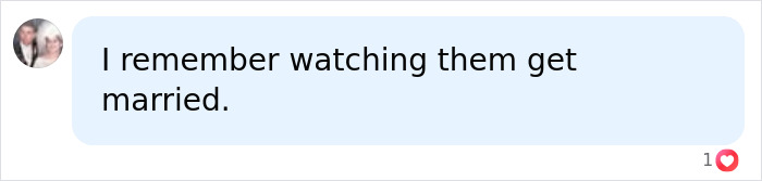 A social media comment reminiscing about watching a couple get married, relating to Prince William's 'decoy' girlfriend. A social media comment reminiscing about watching a couple get married, relating to Prince William's 'decoy' girlfriend.
