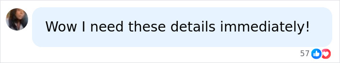 A social media comment saying, Wow I need these details immediately! in response to the fat camp results. A social media comment saying, Wow I need these details immediately! in response to the fat camp results.