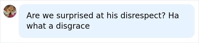 A comment expressing disgrace and surprise at Trump's disrespect during the NATO family photo. A comment expressing disgrace and surprise at Trump's disrespect during the NATO family photo.