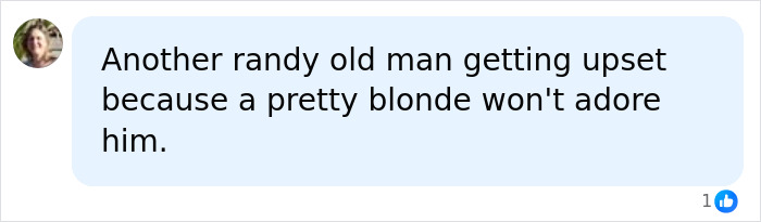 Giorgia Meloni bold reaction to Trump's NATO snub. This image shows a chat bubble stating, Another randy old man getting upset because a pretty blonde won't adore him. Giorgia Meloni bold reaction to Trump's NATO snub. This image shows a chat bubble stating, Another randy old man getting upset because a pretty blonde won't adore him.