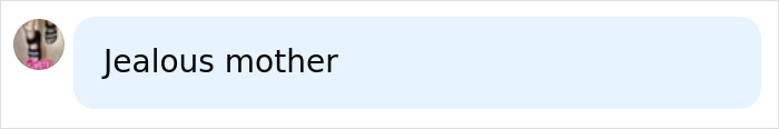 A concise social media comment about the track star's mother, simply stating Jealous mother. A concise social media comment about the track star's mother, simply stating Jealous mother.
